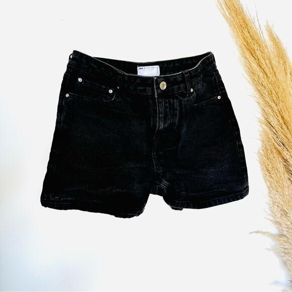 MENS ASOS DESIGN Black Denim Jean Mini 4" Inseam Casual Short Shorts Jeans 32 - Picture 2 of 13
